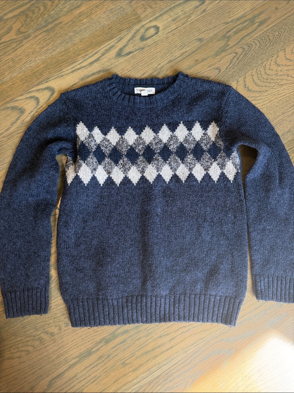 Tucker + Tate Navy Argyle Crewneck Sweater